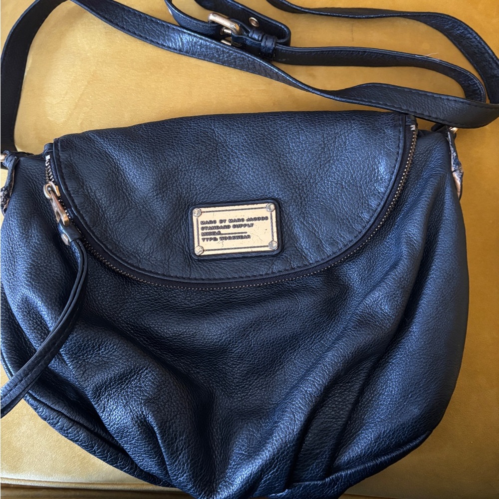 Marc by Marc Jacobs Black Leather Crossbody Bag